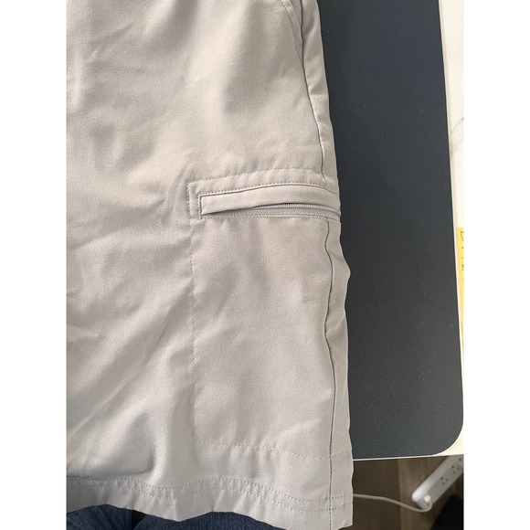 Birdie Bound Mens Golf Shorts Gray Bermuda Cargo Zip Pockets Tech Mid Rise 34 - Picture 4 of 5